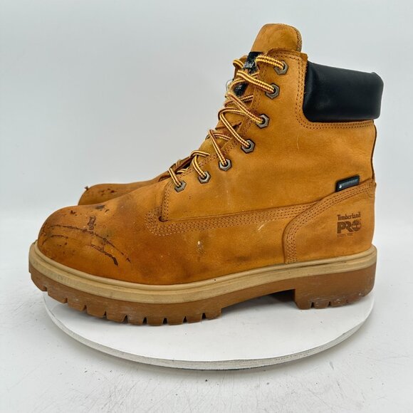 Timberland Pro Men Size 11.5M 65016 Wheat Nubuck Steel Toe Waterproof Boot - Picture 1 of 11